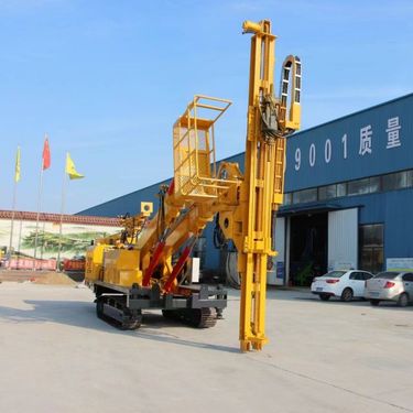 隧道锚固钻车履带式基坑锚固钻机工程边坡支护打土锚杆钻机