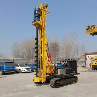 多功能液压工程螺旋钻机 20米光伏打桩机 履带式锚杆钻机 钻孔速度快