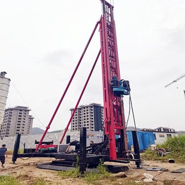 多功能小型长螺旋钻机自行走20米塔架高喷灌浆台车软基处理施工