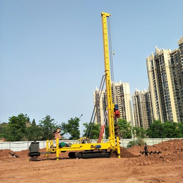 基坑加固长螺旋钻机 10-20米桥梁楼房地基打桩机 一杆成孔 中间灌浆