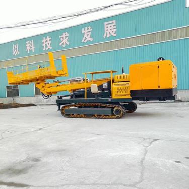 隧道路基加固长臂护坡钻机 高度可升降履带式锚固潜孔钻机