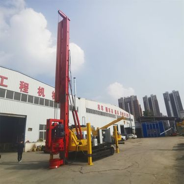 履带抗锚杆钻机 15米CFG螺旋打桩机 360旋转履带底盘