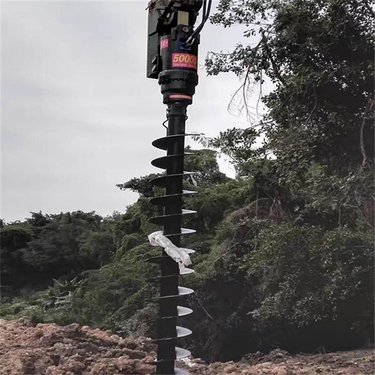 奥莱 挖掘机液压螺旋钻洞机 地基螺旋钻 装载机改装钻机