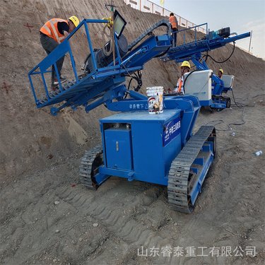 售全液压新型护坡钻机 多功能锚杆钻孔机 油电两用履带锚固打桩机
