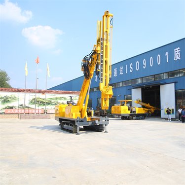 柴油履带隧道钻机 全液压坑道锚固钻孔机 360度旋转岩石土层打孔机