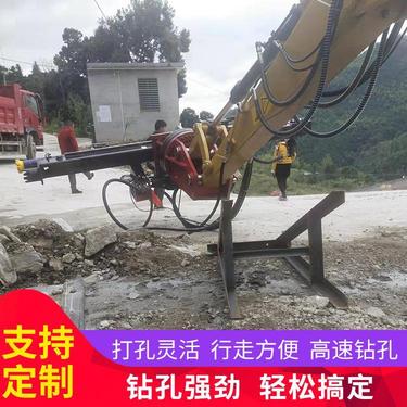 中德鼎立 旋转高空压潜孔钻机 改机该转液压油路挖改钻机