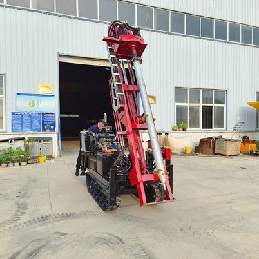 迷你型庭院式履带钻机 拧地钉光伏桩两用打桩机 打拔钻一体螺旋钻机