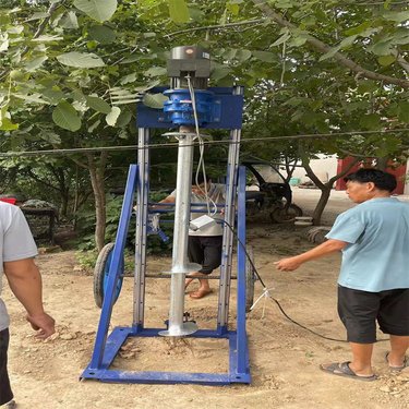 创丰地基加固注浆钻孔机 光伏打桩预埋地钉植栽线杆 岩石花岗岩冻土