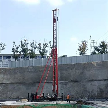 多功能高压旋喷钻机小型长螺旋钻机（18米行程）双轴施工高喷台车