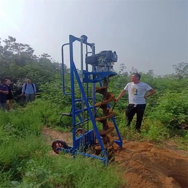 雷力NR-9 小型注浆加固螺旋钻机 汽油机深浅可钻