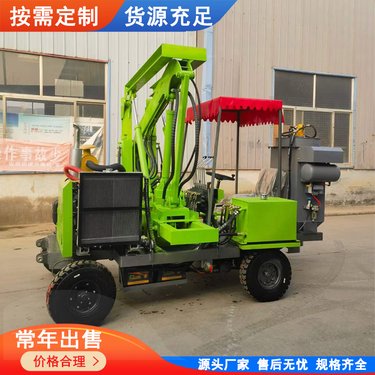 护栏打桩机围栏打拔钻一体机公路多功能钻机