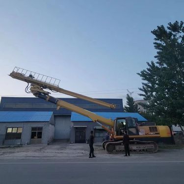 钩机小臂加装凿岩钻 全液压凿岩挖掘机 液压控制系统 挖机改冲击钻机