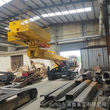 装载式护坡锚固钻机 边坡支护履带锚杆打桩机 睿泰液压钻孔机