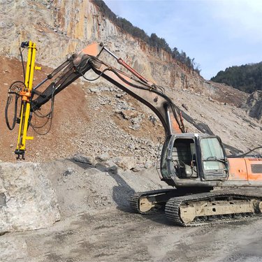 挖机改装螺旋钻机一体式注浆轻型液压钻机 隧道加固坑基钻孔机