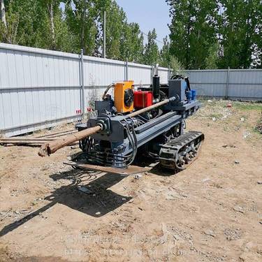 小型公路水平打眼机 小型非开挖钻孔机 小型履带穿越钻机 洪涛电力