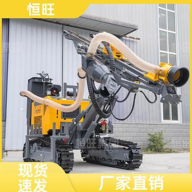 岩石穿孔 矿山钻凿爆破潜孔钻机 噪音振动小 可挖土可打桩 恒旺